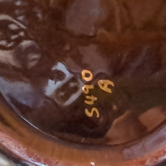 Vintage Gibson's floral, hand painted Brown and Gold Teapot - Picture 10 of 10